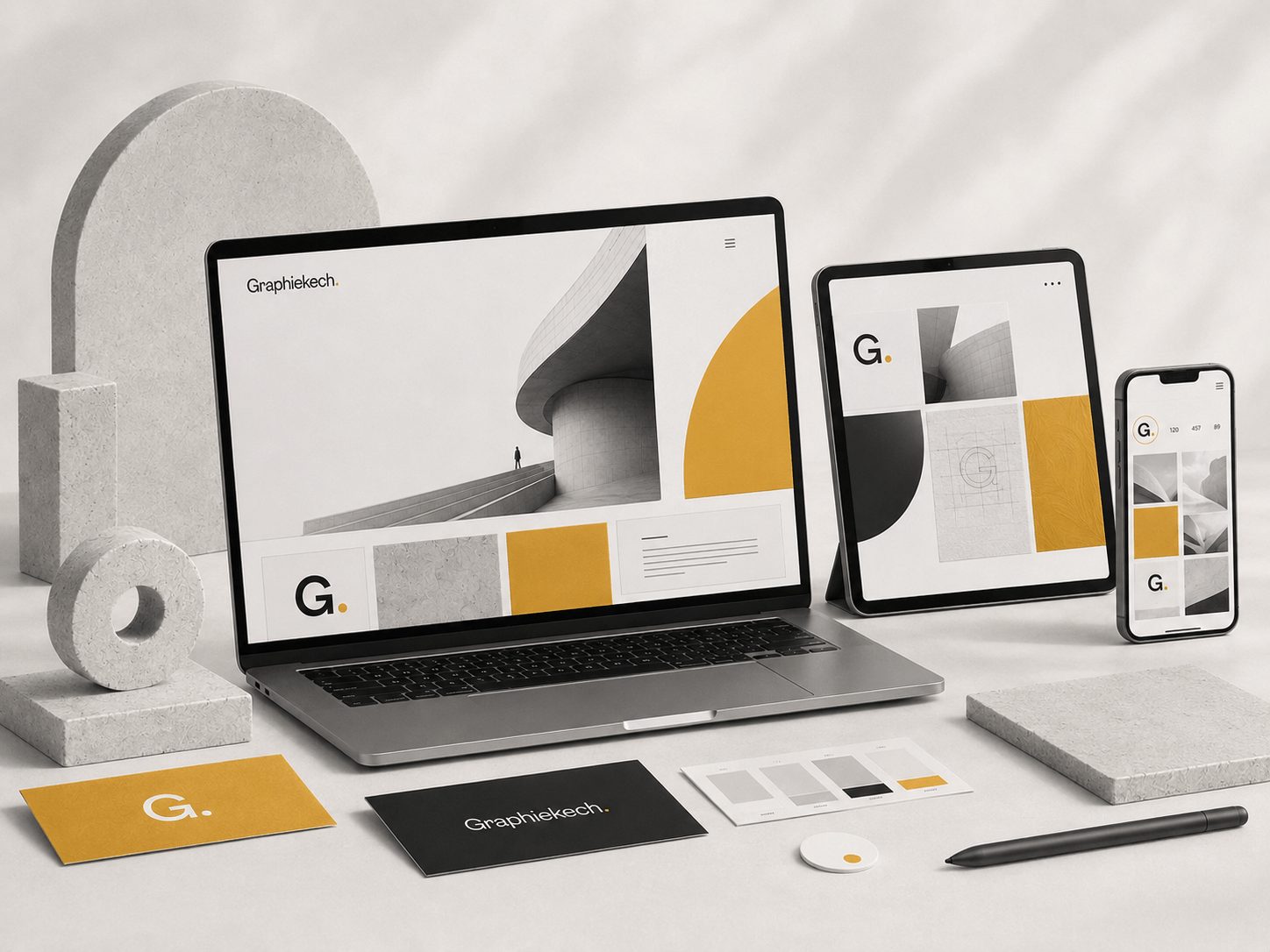 Création digitale et design web réalisés par Graphiekech